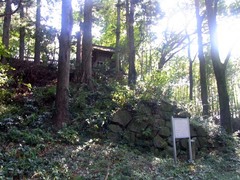 金山城・天主曲輪裏・石垣.jpg